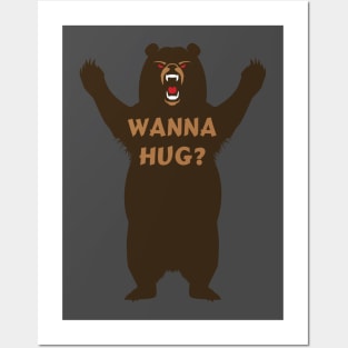 wanna hug? Posters and Art